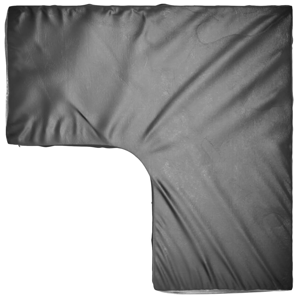 Durable Black L-Shaped Garden Furniture Covers 2pcs 185x185x90 cm