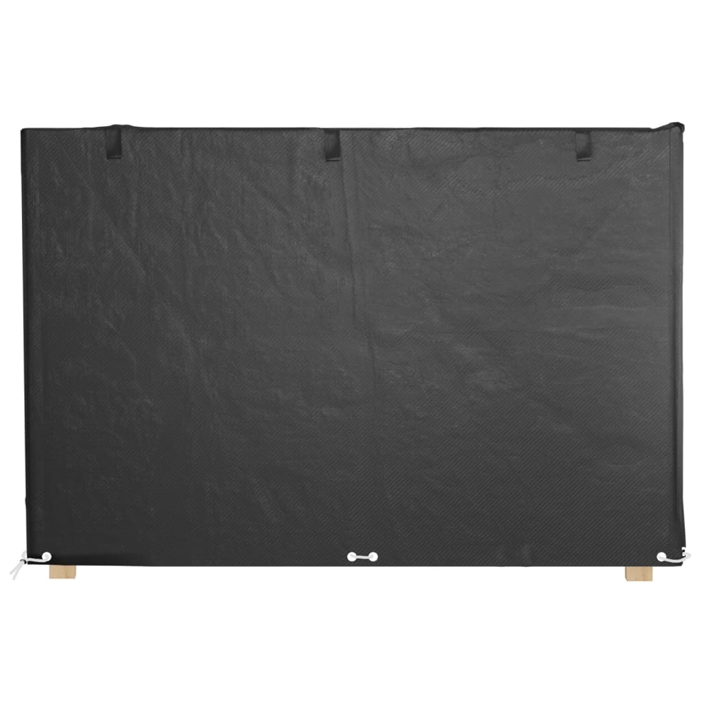Durable Polyethylene Swing Bench Covers 2pcs - 12 Eyelets 215x150x130/150 cm