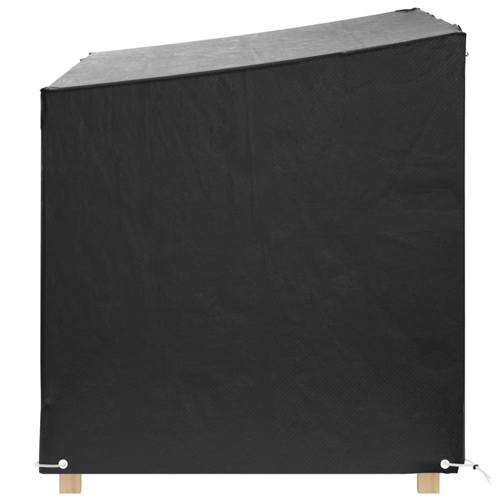 Durable Polyethylene Swing Bench Covers 2pcs - 12 Eyelets 215x150x130/150 cm
