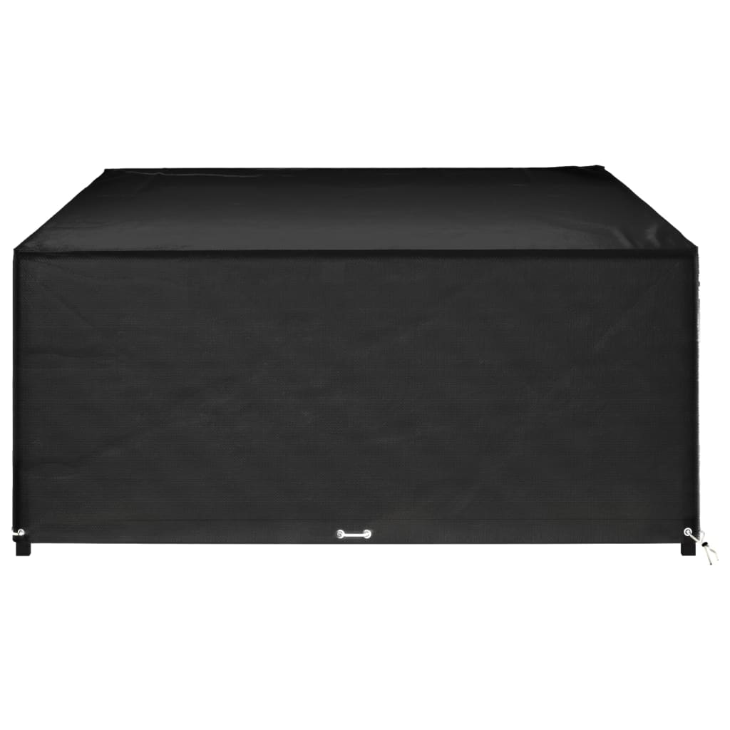 Waterproof 16-Eyelet Garden Furniture Cover, 325x205x90 cm, Black