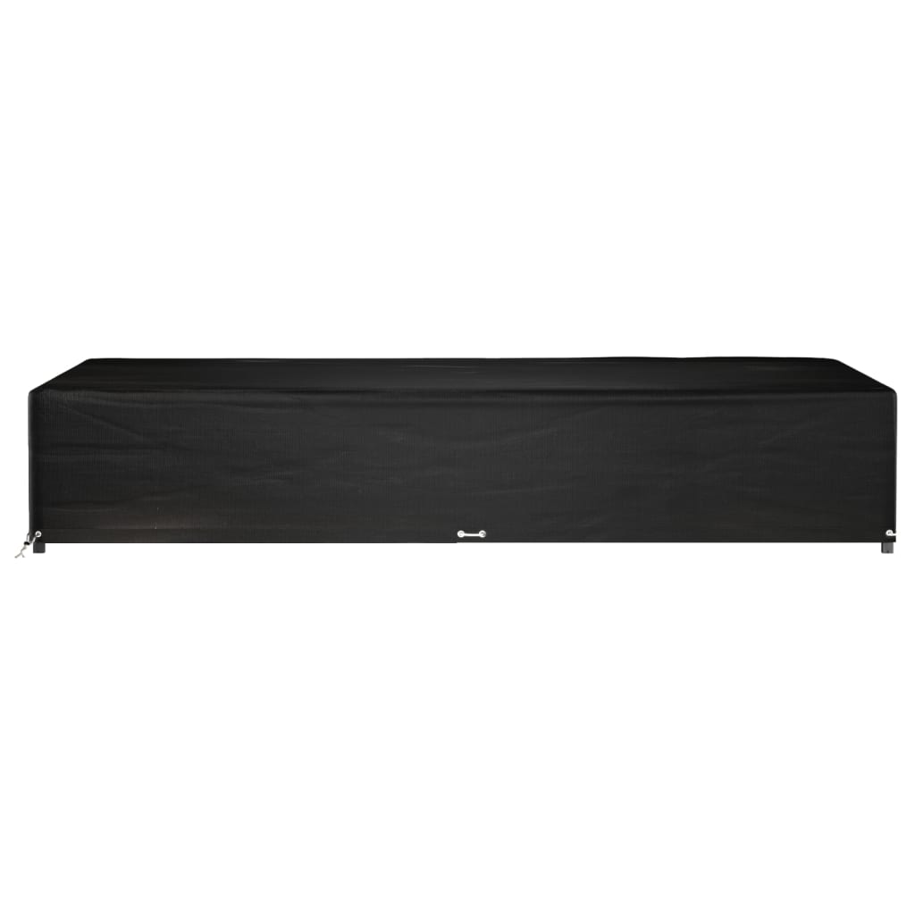 Waterproof Black Garden Furniture Cover 325x205x60 cm, 16 Eyelets