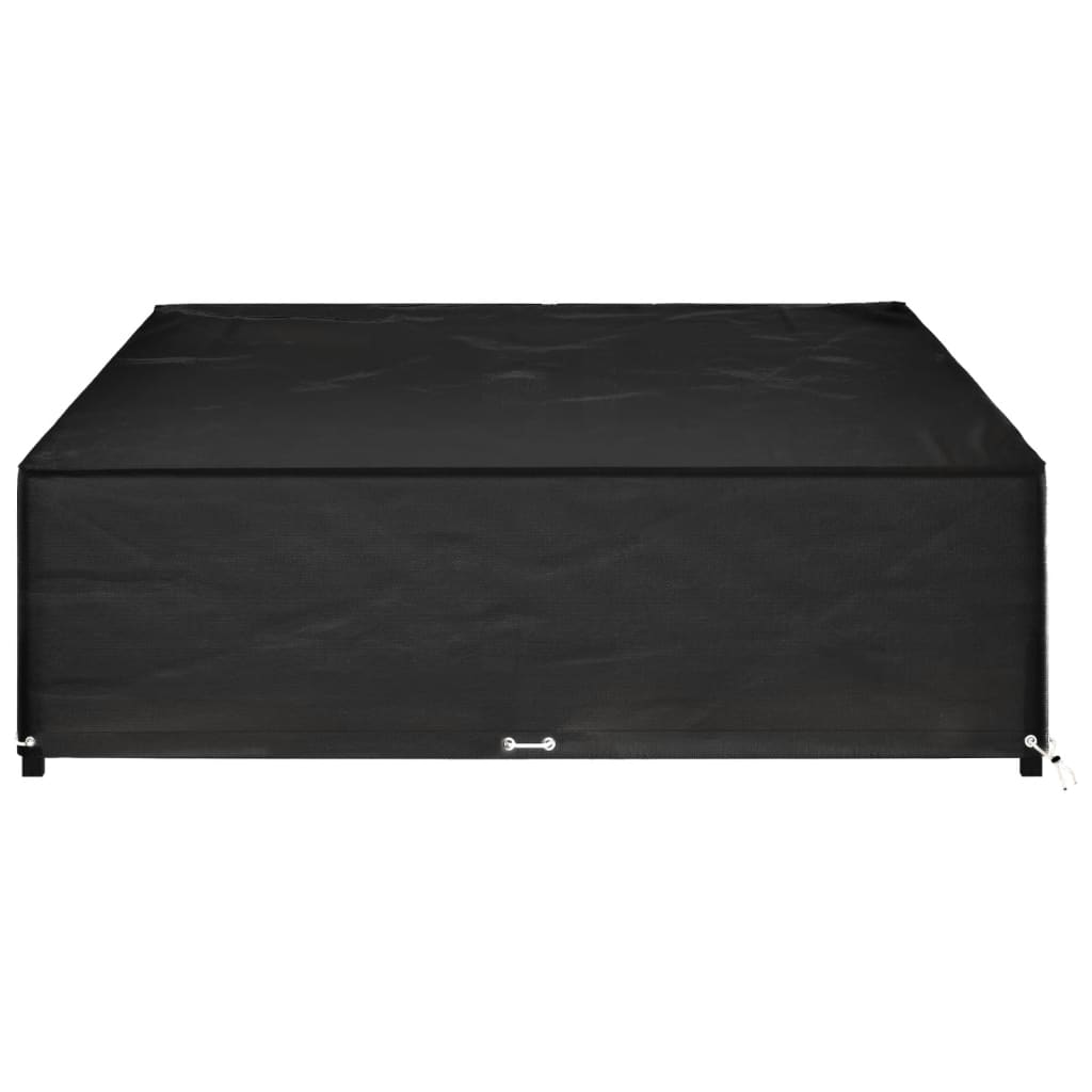 Waterproof Black Garden Furniture Cover 325x205x60 cm, 16 Eyelets