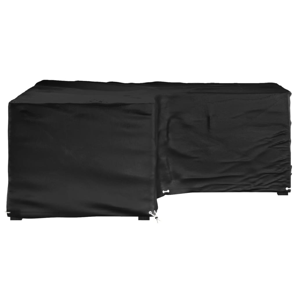 Durable L-Shaped Garden Furniture Cover, 12 Eyelets, 185x185x70 cm