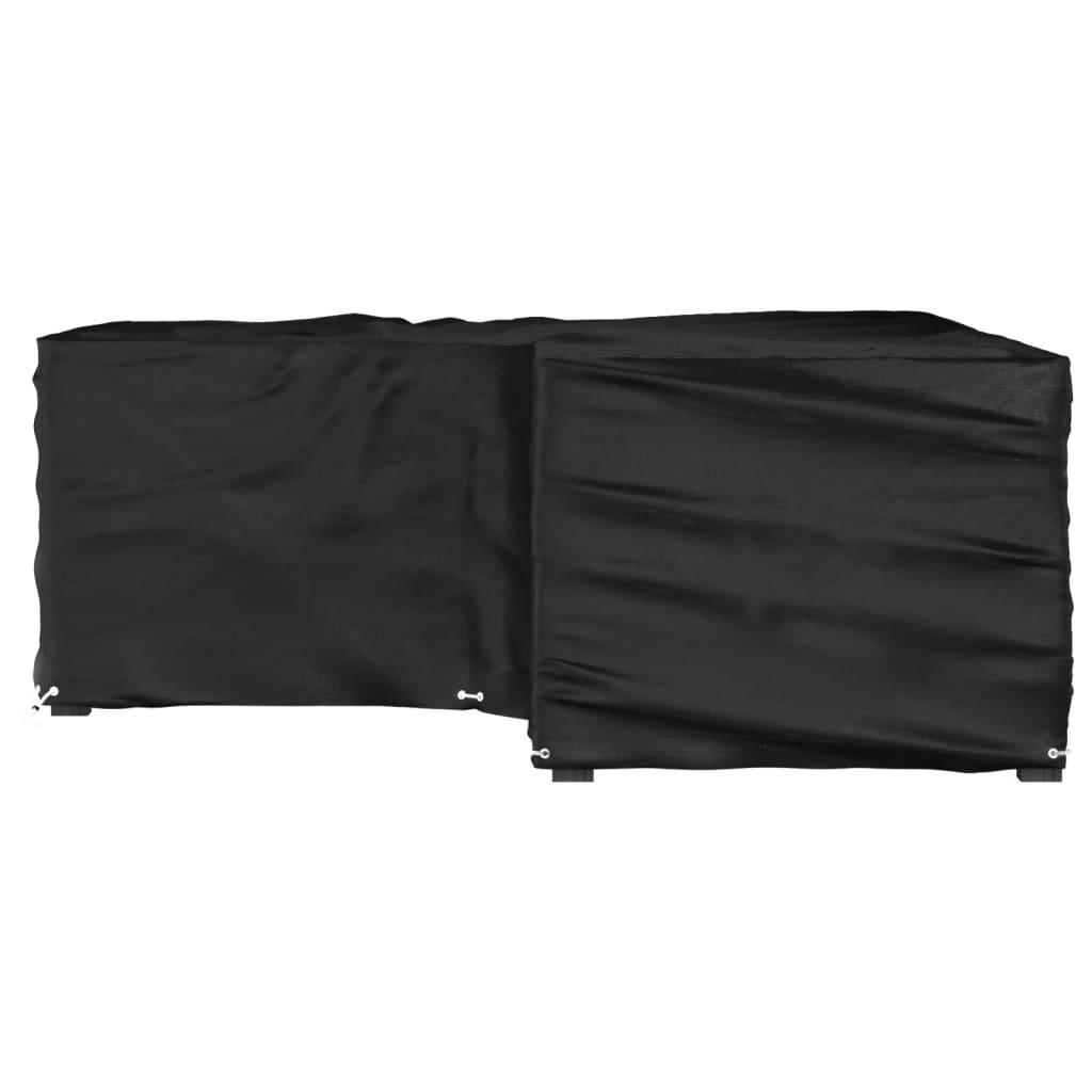 Durable L-Shaped Garden Furniture Cover, 12 Eyelets, 185x185x70 cm