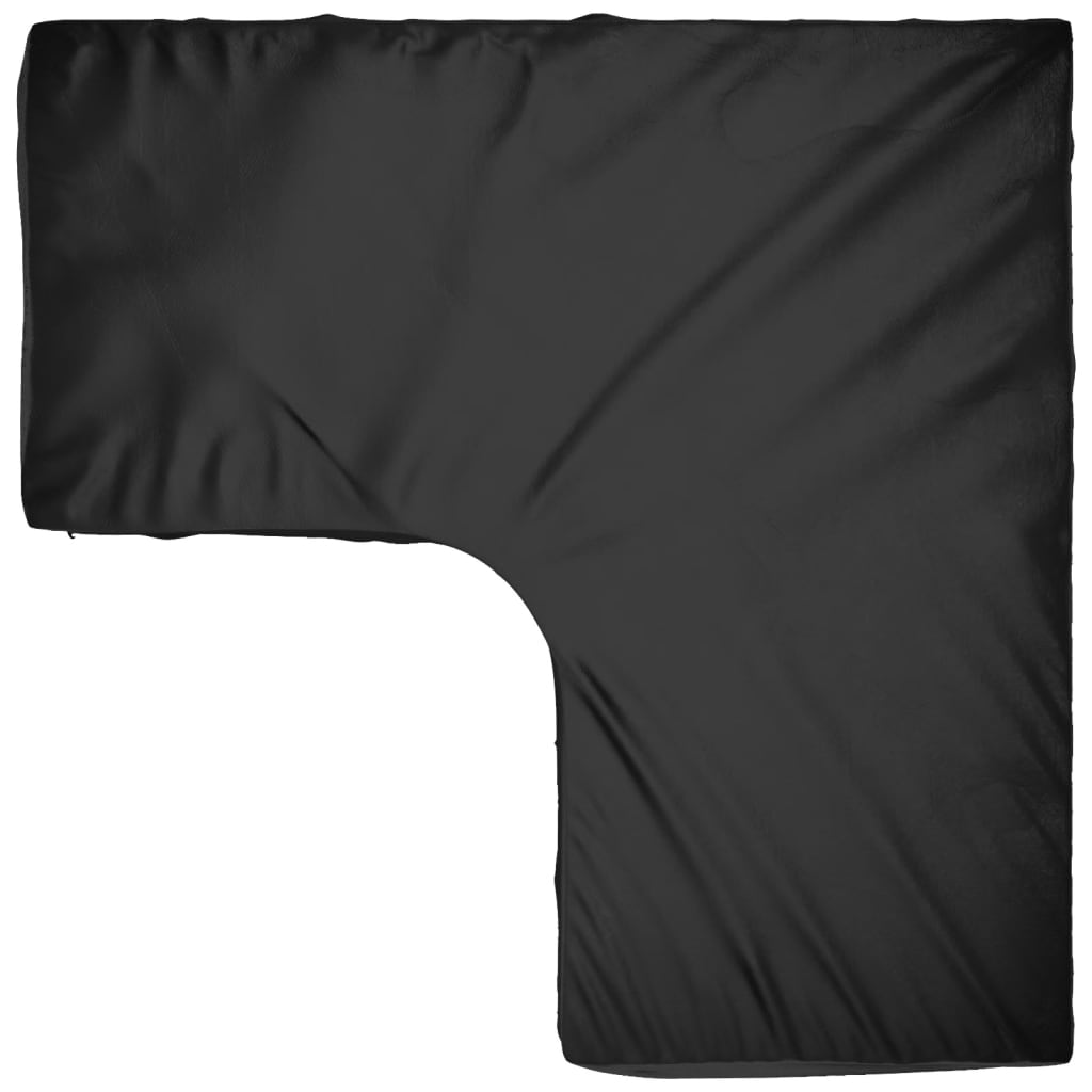 Durable Green L-Shaped Garden Furniture Cover with 12 Eyelets, 185x185x90cm