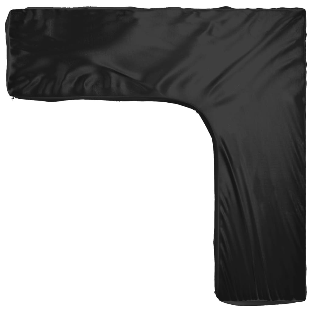 Durable Black L-Shaped Garden Furniture Cover, 20 Eyelets, 300x300x70 cm