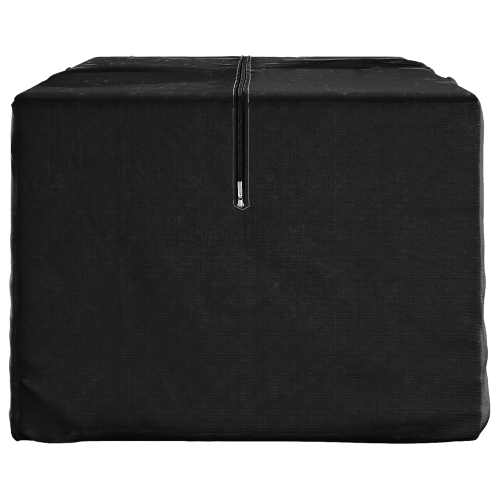 Black Polyethylene Garden Cushion Storage Bag 135x40x55 cm