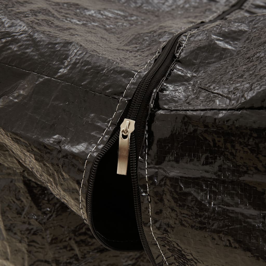Black Polyethylene Garden Cushion Storage Bag 135x40x55 cm