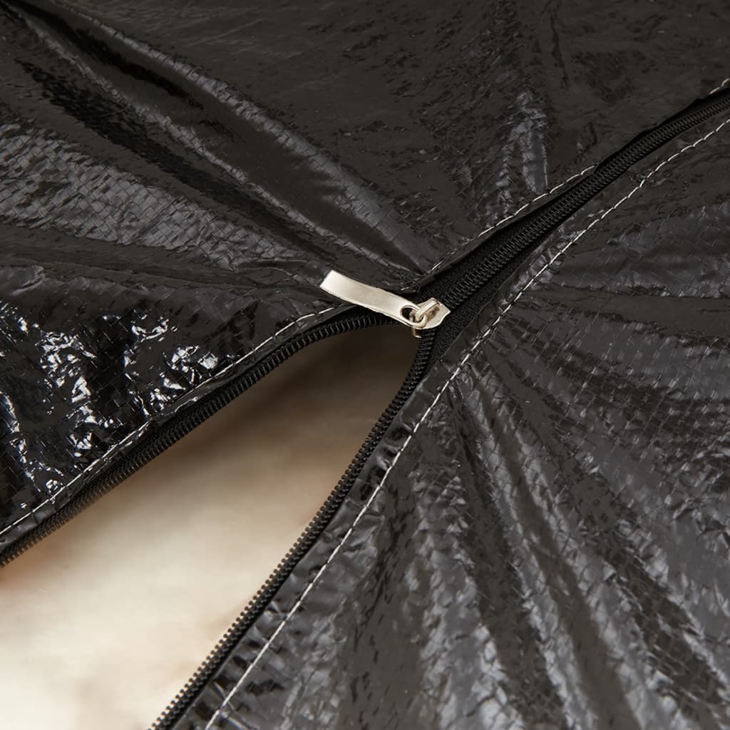 Black Polyethylene Garden Cushion Storage Bag 135x40x55 cm