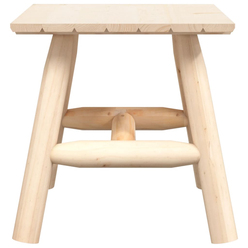 Solid Wood Spruce Side Table 49x49x50 cm - Stylish & Durable