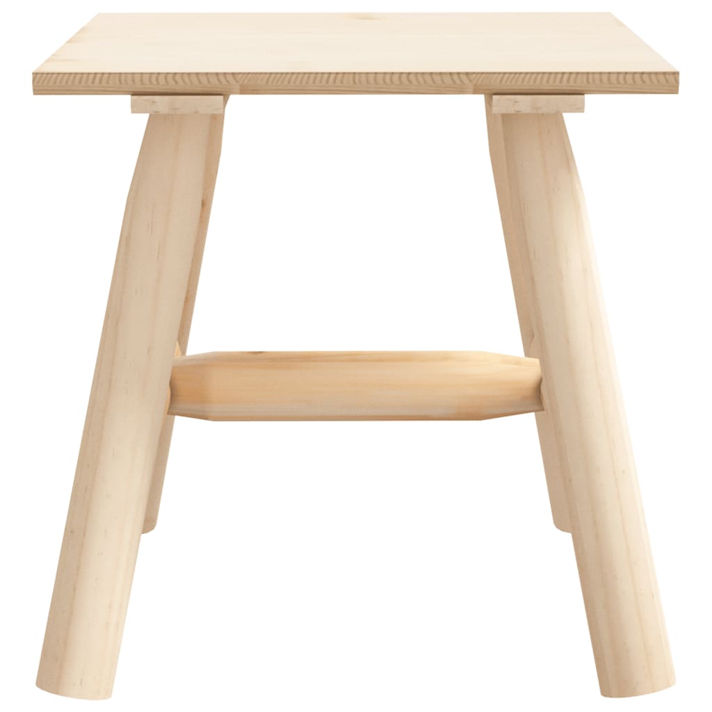 Solid Wood Spruce Side Table 49x49x50 cm - Stylish & Durable