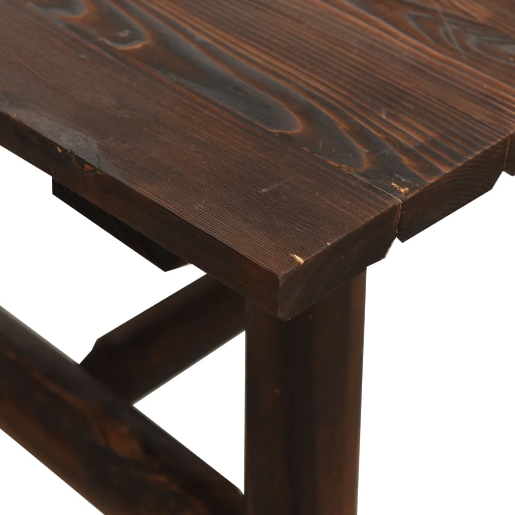 Solid Wood Spruce Side Table, 49x49x50 cm - Stylish & Durable