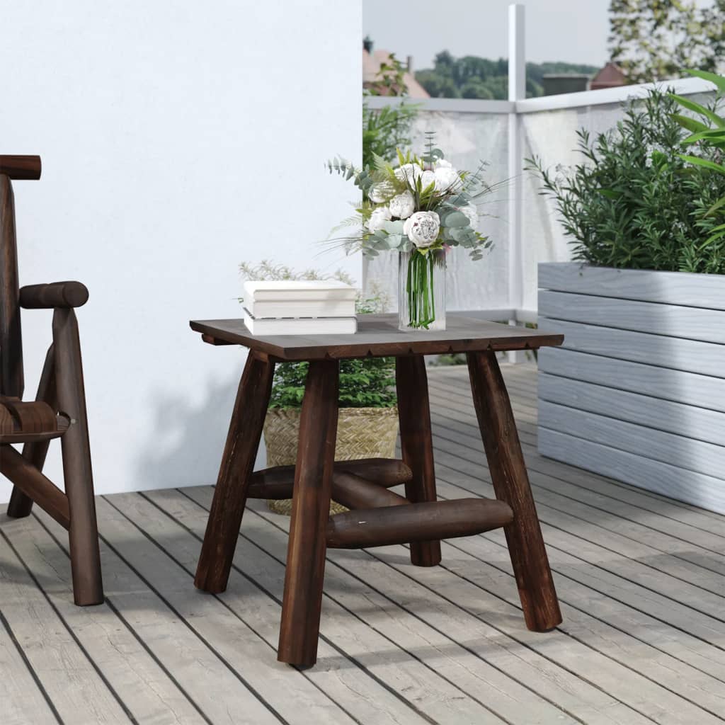 Solid Wood Spruce Side Table, 49x49x50 cm - Stylish & Durable
