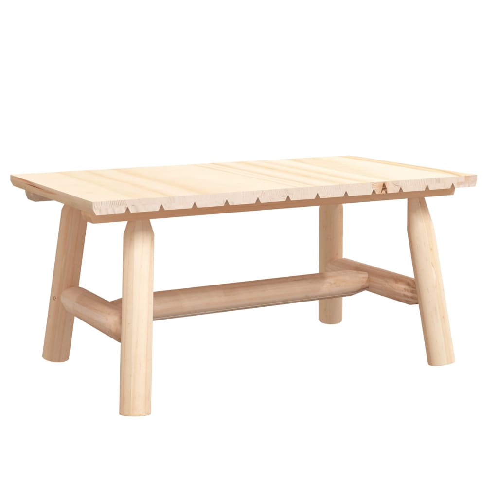 Solid Wood Spruce Coffee Table 90x50x41 cm - Rustic Elegance
