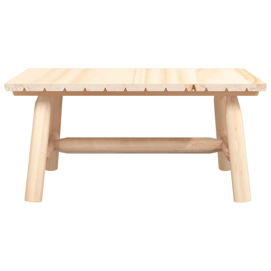 Solid Wood Spruce Coffee Table 90x50x41 cm - Rustic Elegance