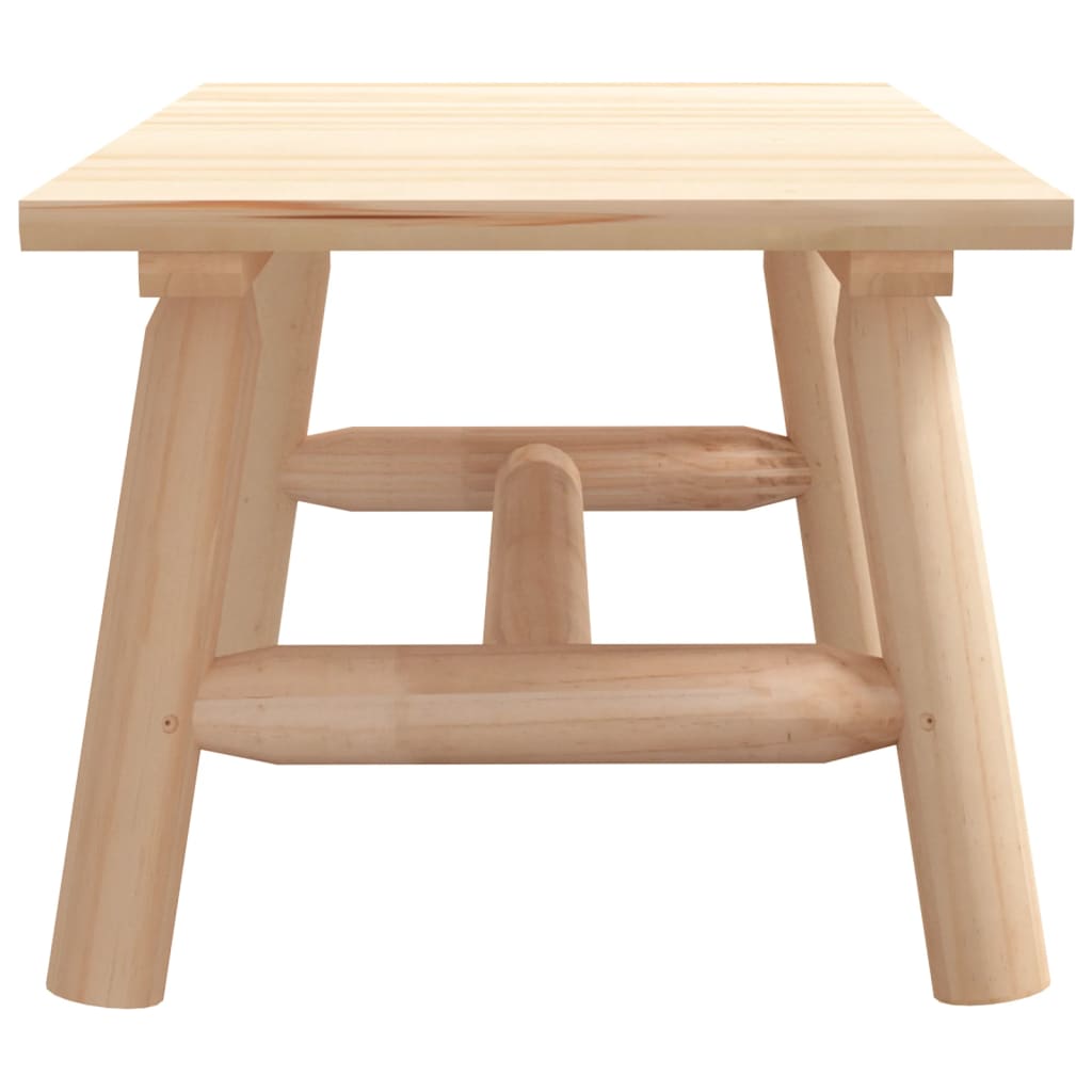 Solid Wood Spruce Coffee Table 90x50x41 cm - Rustic Elegance