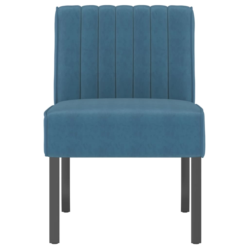 Blue Velvet Slipper Chair - Elegant & Comfortable Seating Solution