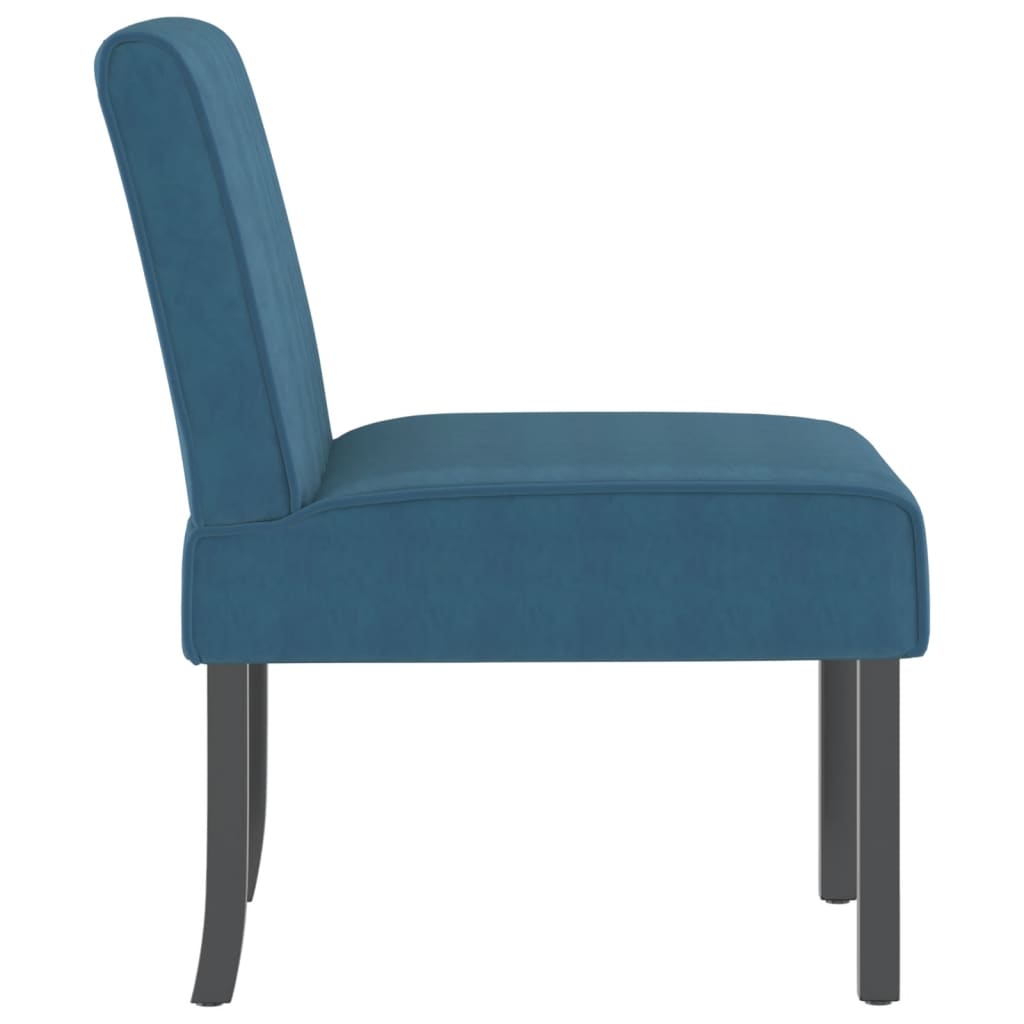 Blue Velvet Slipper Chair - Elegant & Comfortable Seating Solution