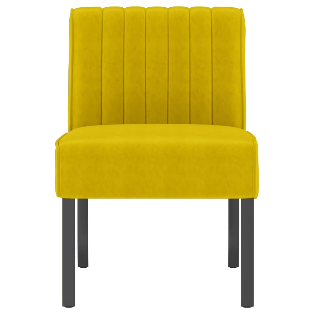 Yellow Velvet Slipper Chair – Luxurious Accent Seating