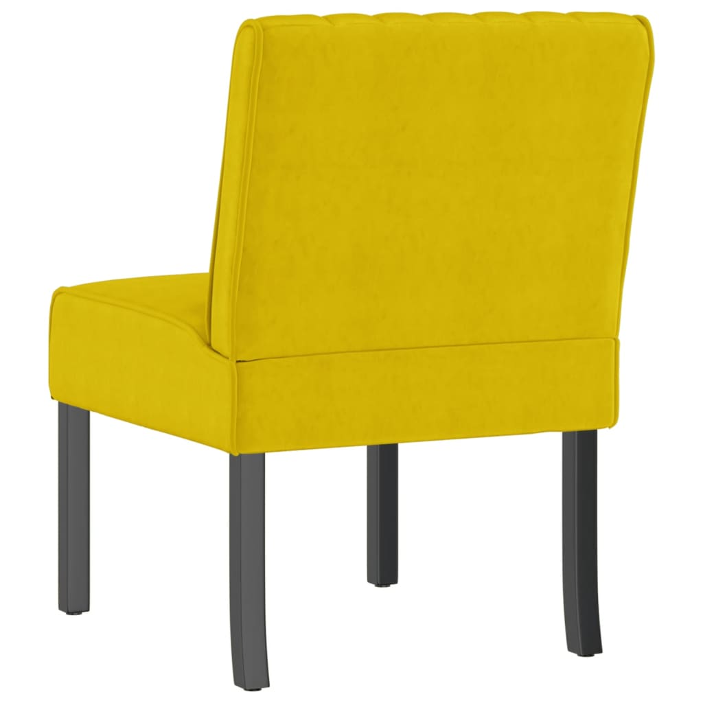 Yellow Velvet Slipper Chair – Luxurious Accent Seating