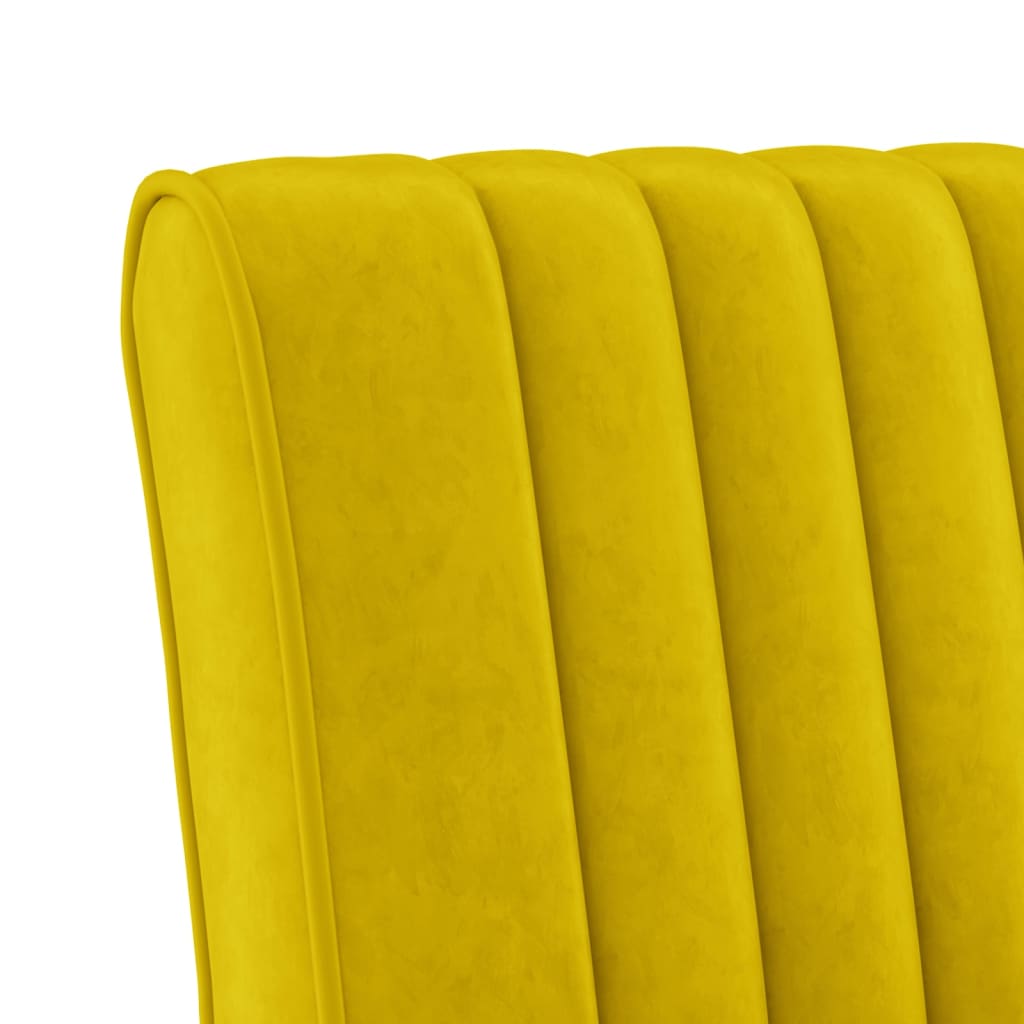 Yellow Velvet Slipper Chair – Luxurious Accent Seating