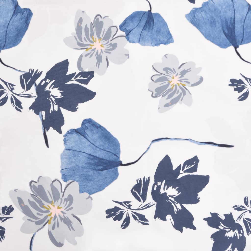 Elegant Blue Floral Fabric Slipper Chair - Comfortable & Chic