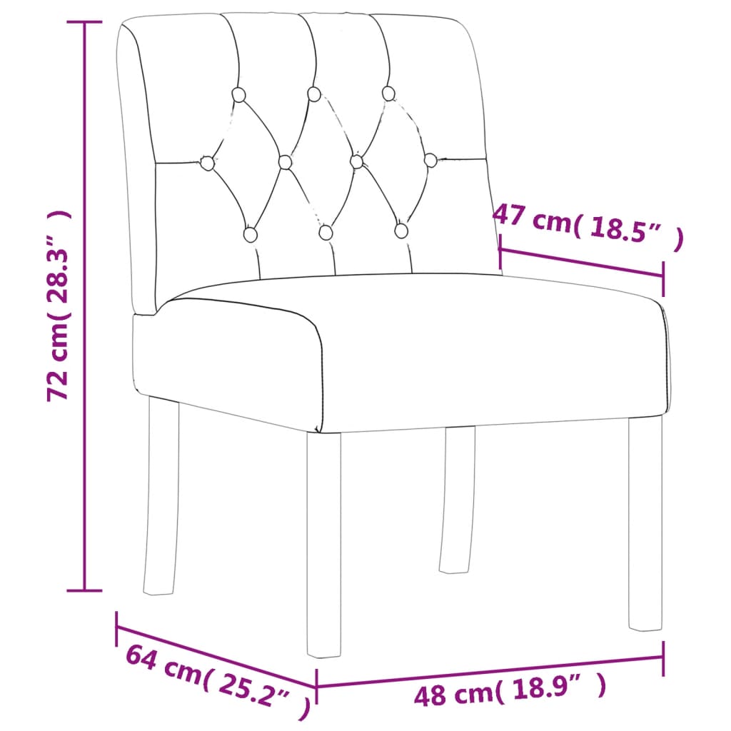 Slipper Chair LinenButton Design