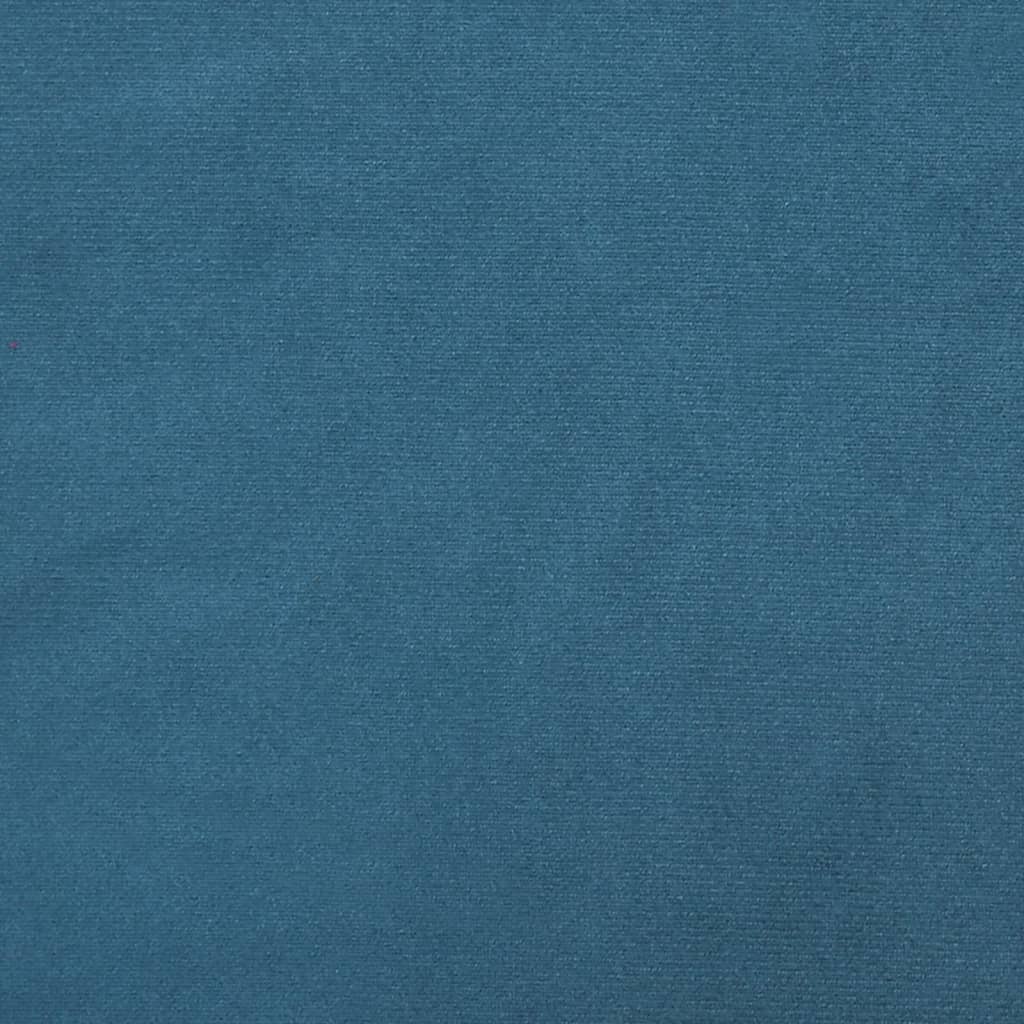 Elegant High Back Blue Velvet Chair with Button Design