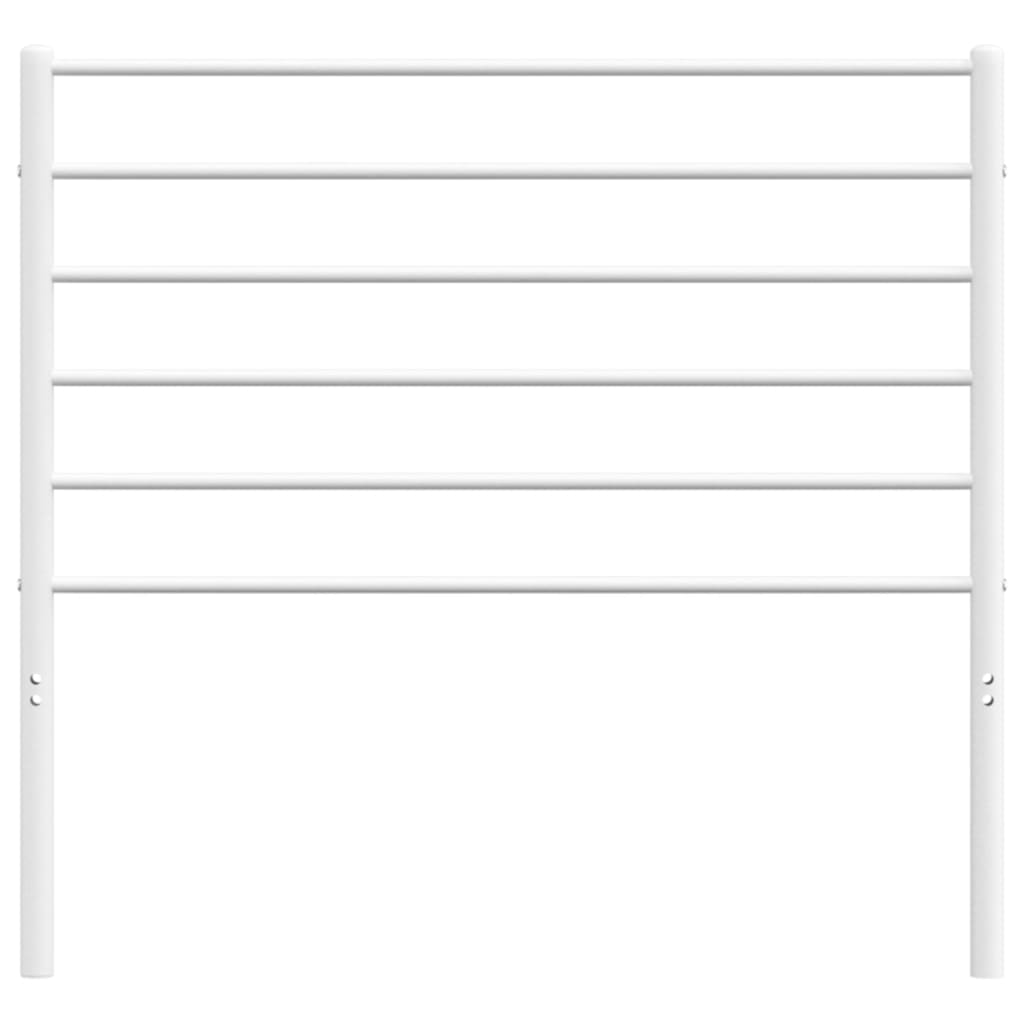 White Metal Headboard - Elegant & Durable 80 cm Design