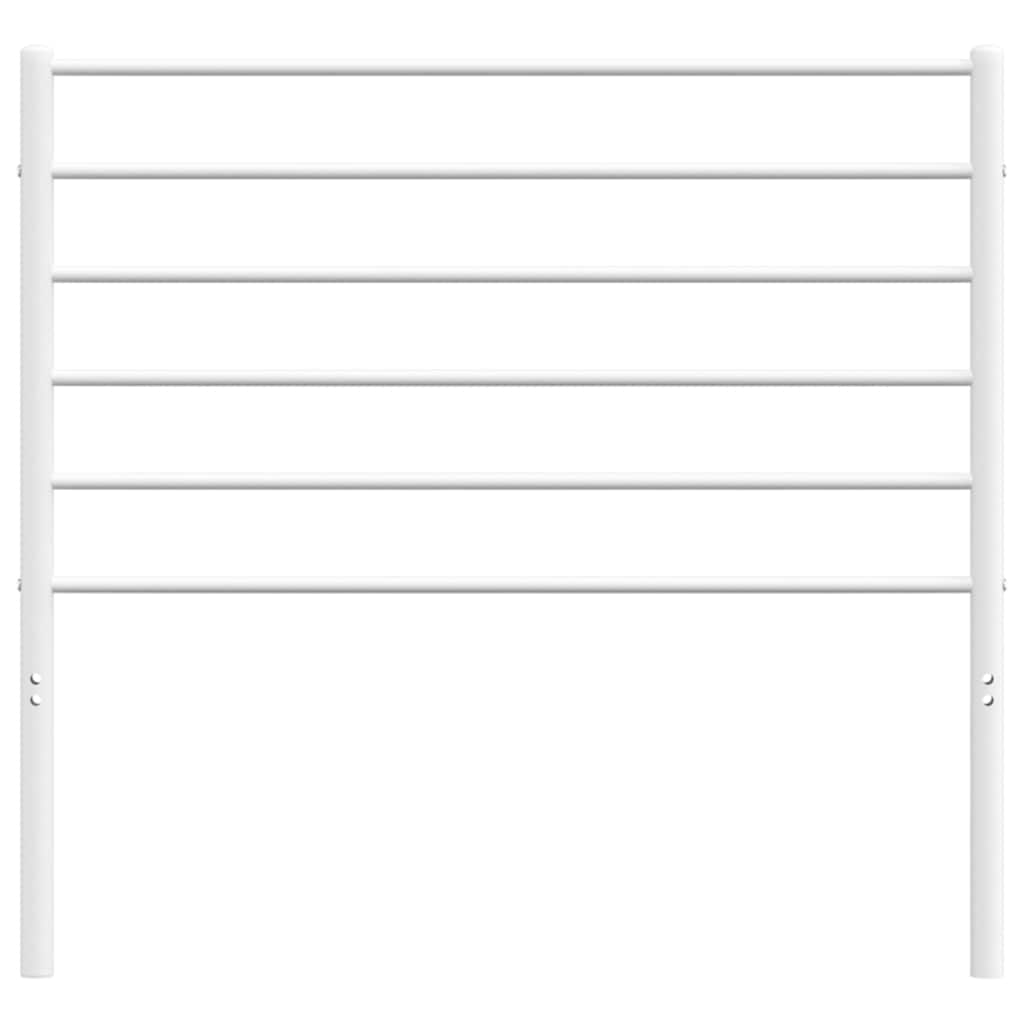 White Metal Headboard - Elegant & Sturdy 100 cm Design