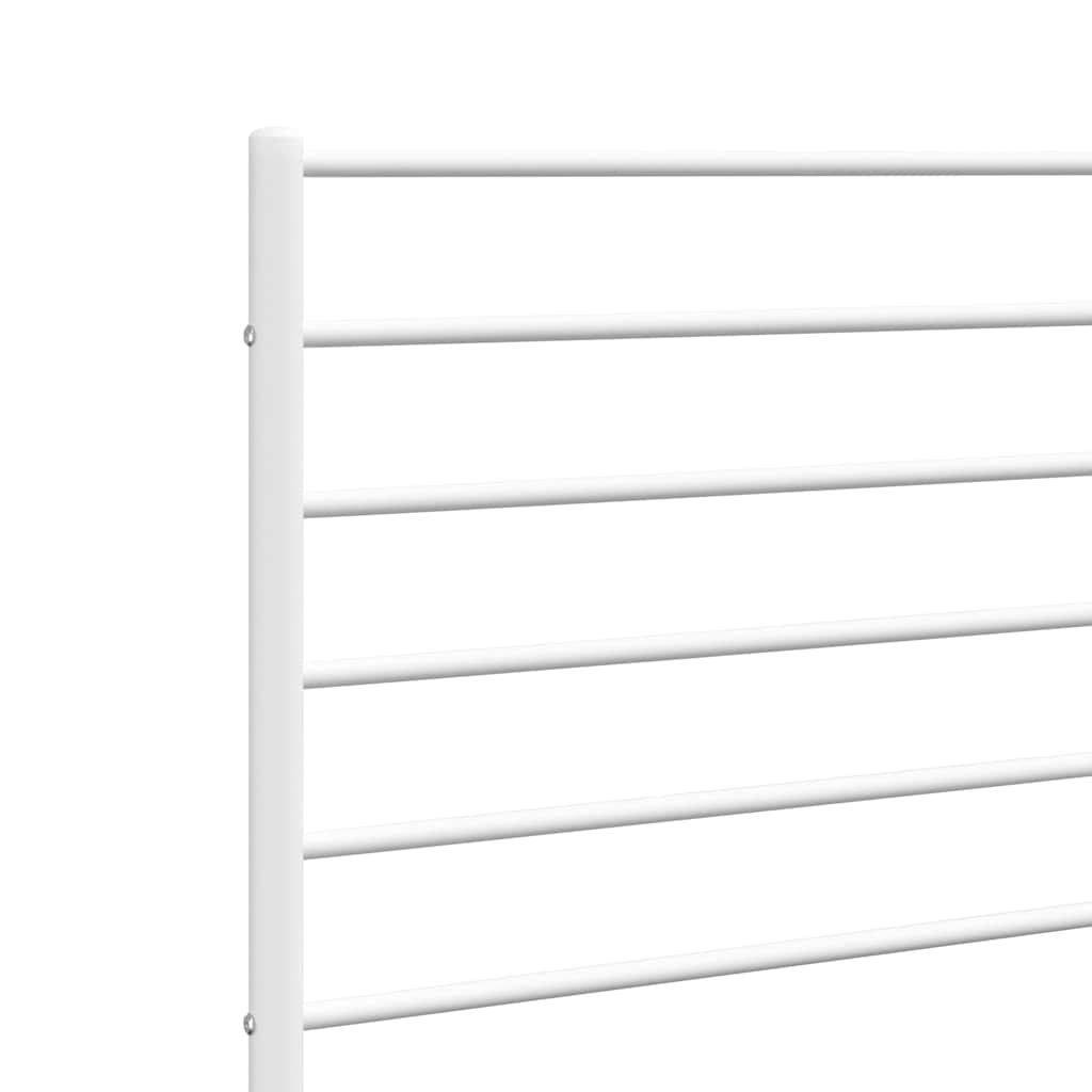 White Metal Headboard - Elegant & Sturdy 100 cm Design