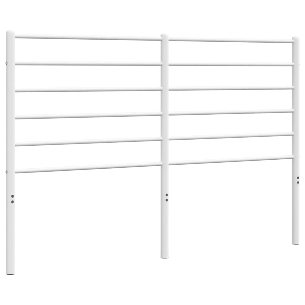 Metal Headboard White 120 cm