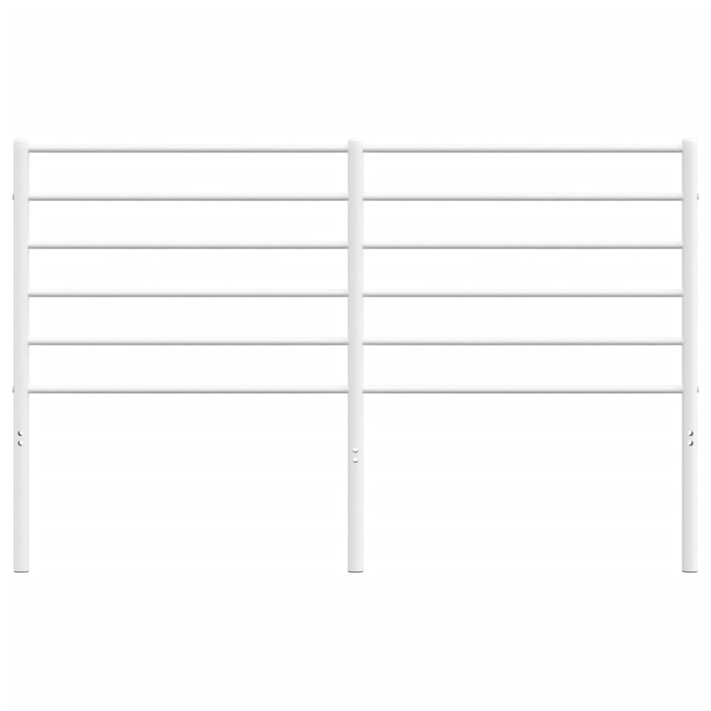 Metal Headboard White 120 cm