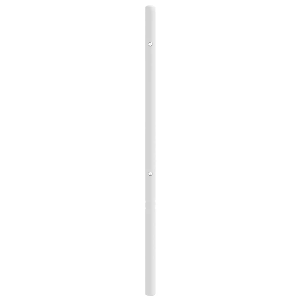 Elegant White Metal Headboard - 150 cm Sturdy Frame