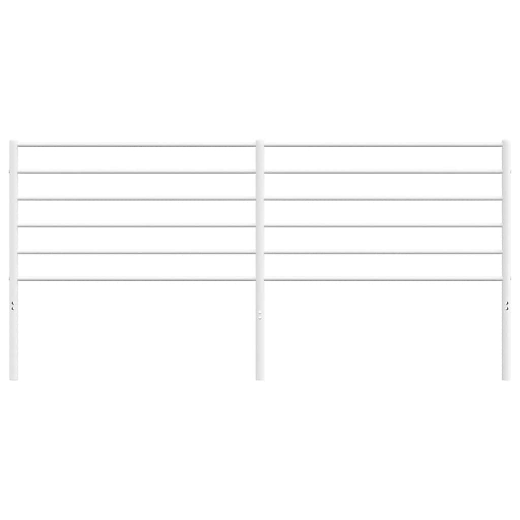 Elegant White Metal Headboard - 193 cm | Stylish Bedroom Decor