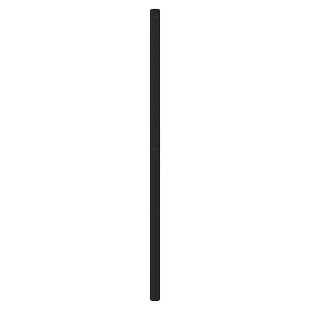 Sleek Black Metal Headboard - 100 cm Stylish Bedroom Accent