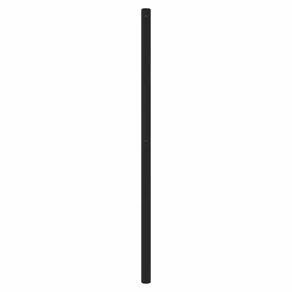 Elegant Black Metal Headboard - 180 cm Modern Bedroom Décor