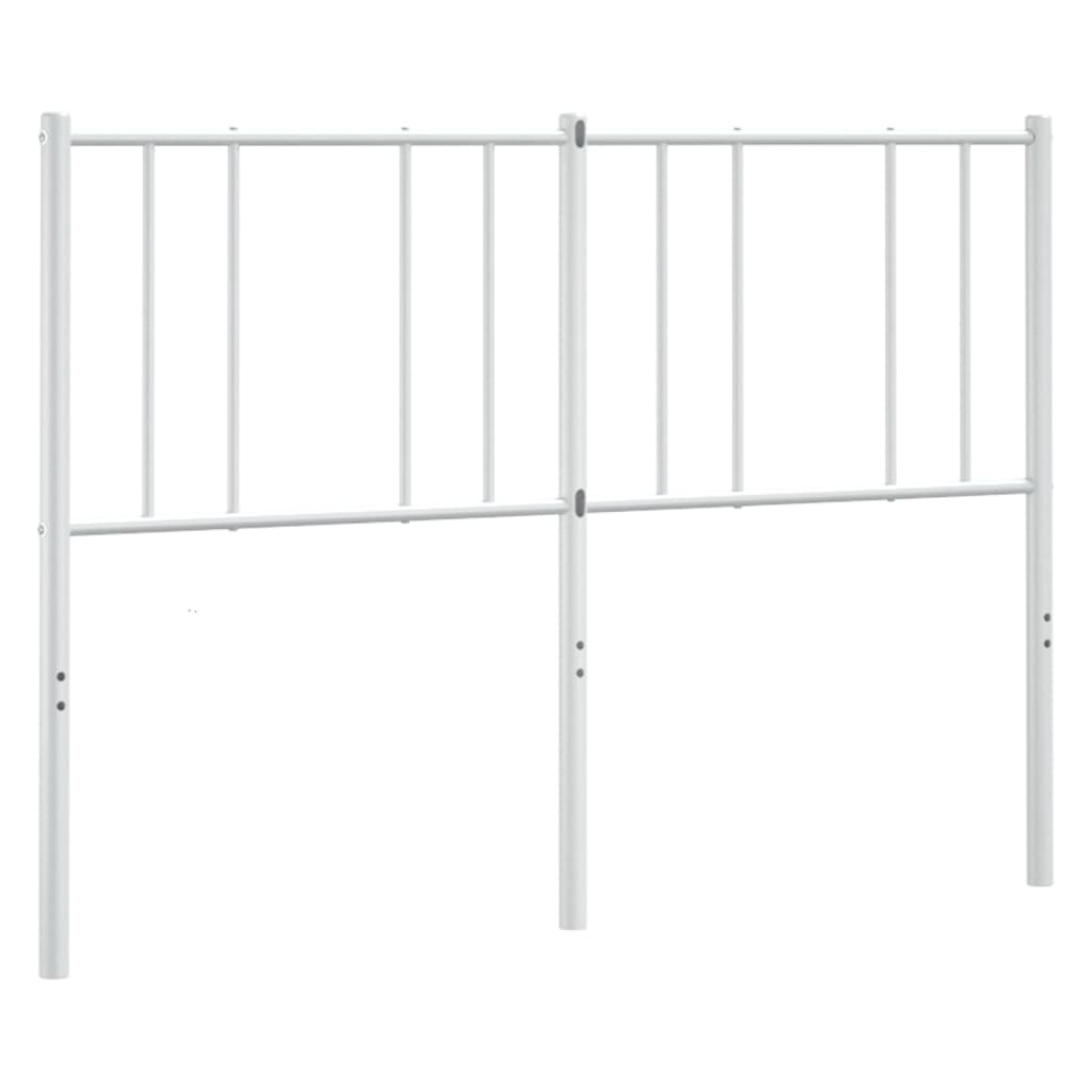 White Metal Headboard 120 cm - Stylish & Durable Bedroom Essential