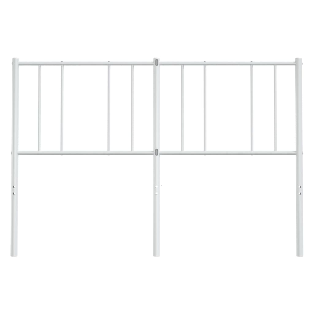 White Metal Headboard 120 cm - Stylish & Durable Bedroom Essential