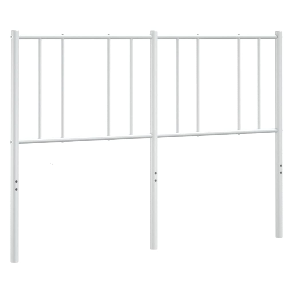 White Metal Headboard 120 cm - Stylish & Durable Bedroom Essential