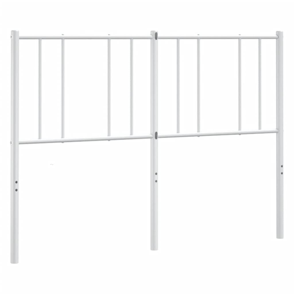 Elegant White Metal Headboard - 160 cm