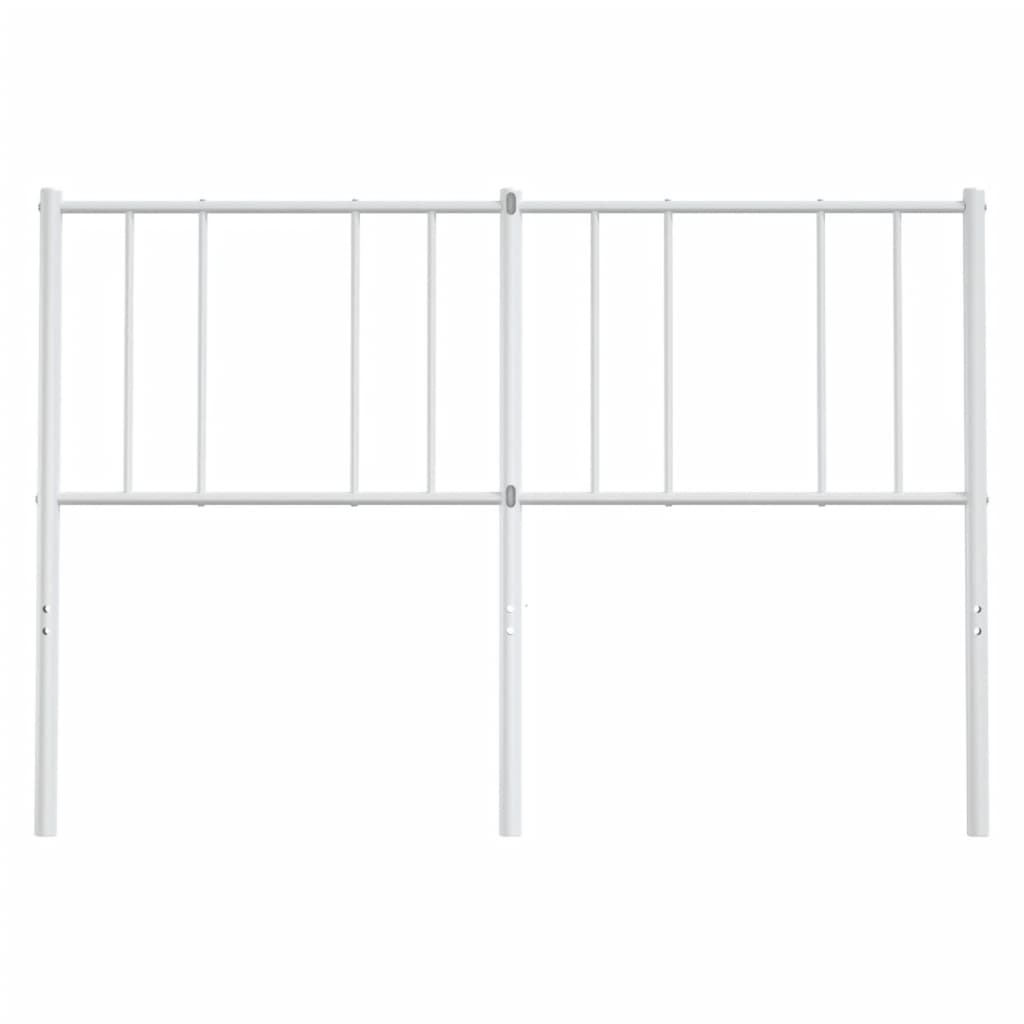 Elegant White Metal Headboard - 160 cm