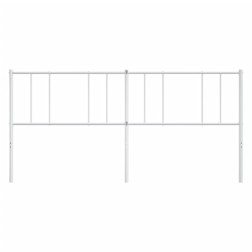 Elegant White Metal Headboard - 193 cm | Stylish Bedroom Decor