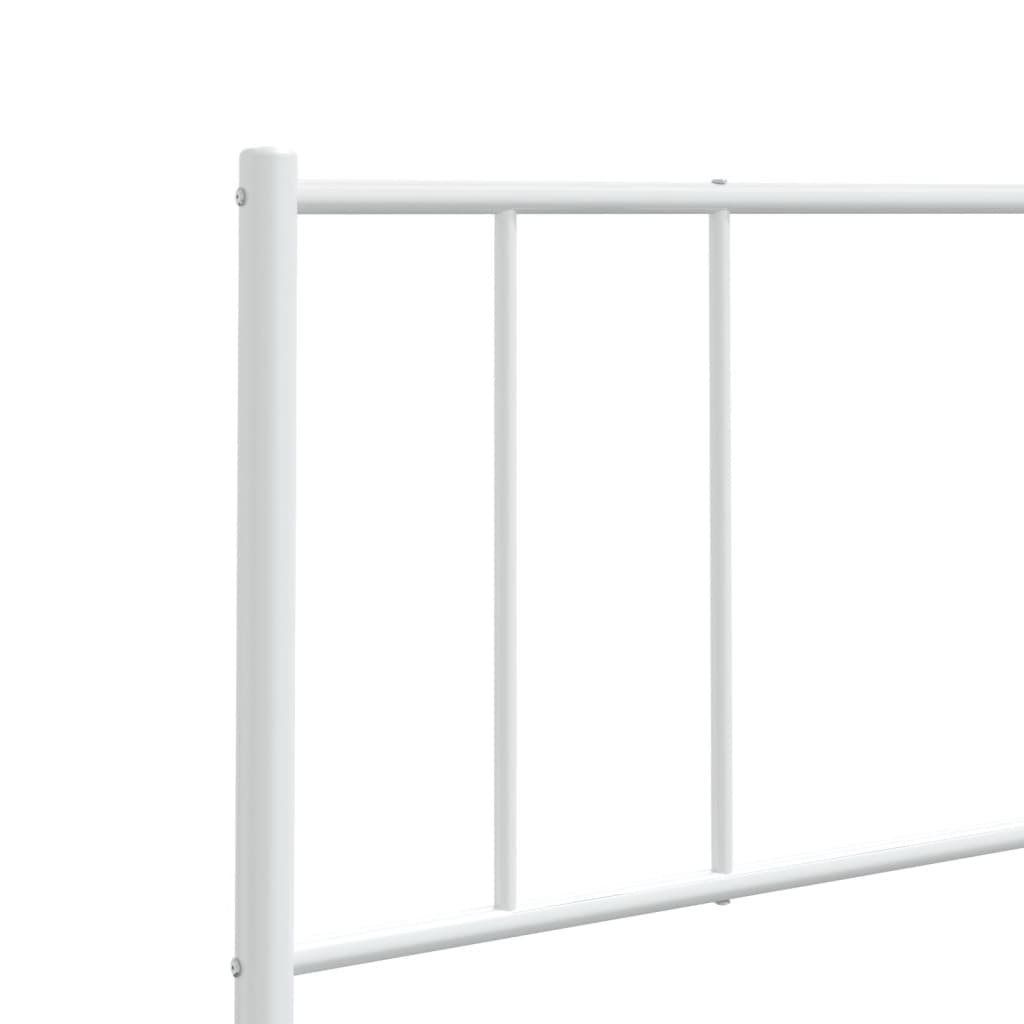 Elegant White Metal Headboard - 193 cm | Stylish Bedroom Decor