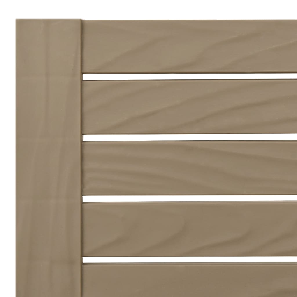 Light Brown Polypropylene Sun Lounger 155x58x83 cm