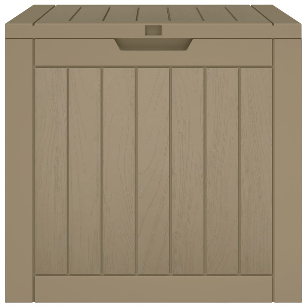 Compact Grey Polypropylene Garden Storage Box 55.5x43x53 cm