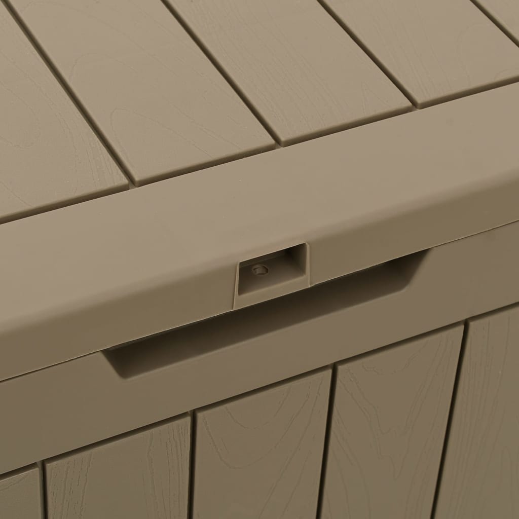 Compact Grey Polypropylene Garden Storage Box 55.5x43x53 cm