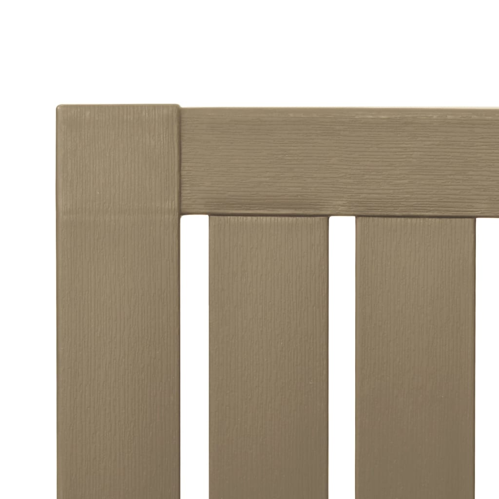 Light Brown Polypropylene Garden Adirondack Chair - Durable & Stylish