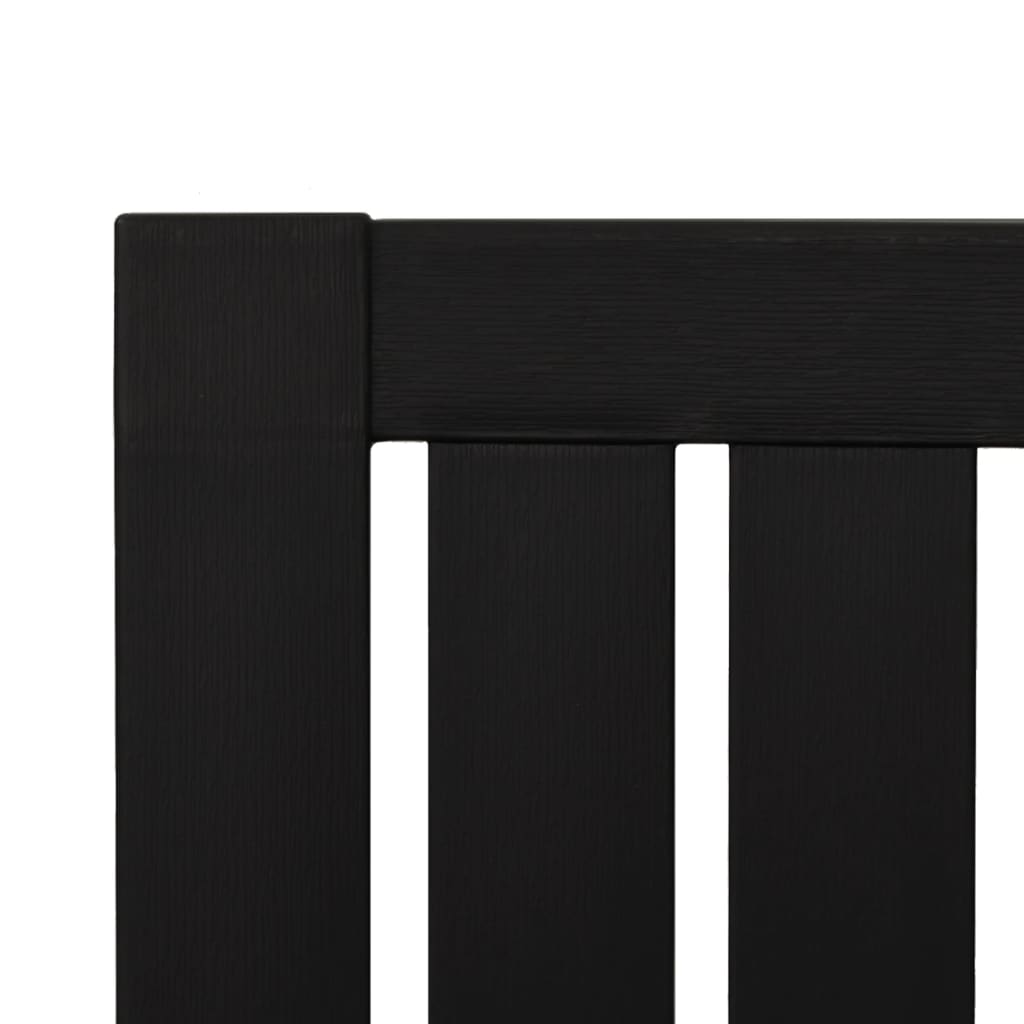 Black Polypropylene Garden Adirondack Chairs Set of 2