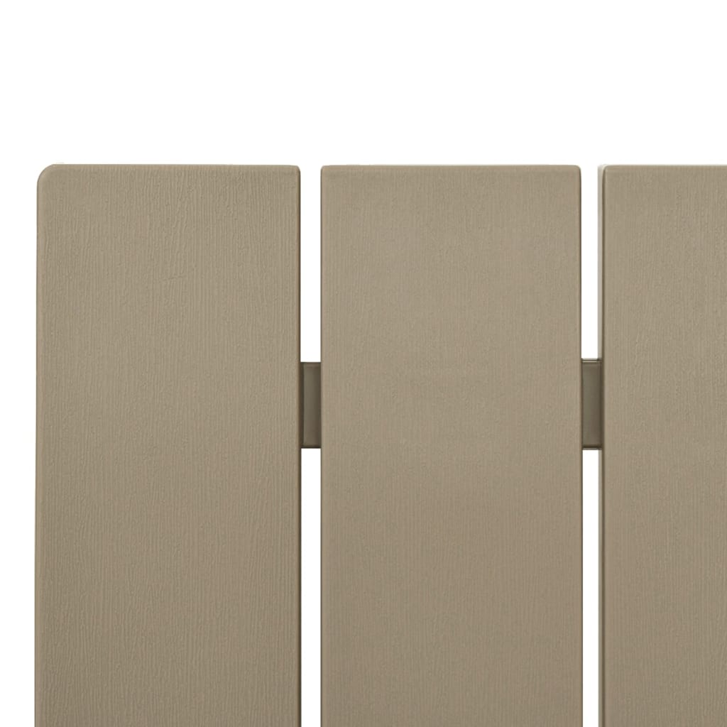Light Brown Polypropylene Adirondack Chair 75x88.5x89.5cm Garden Seat